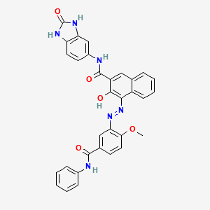 Pigment Red 176 structure, CAS 12225-06-8