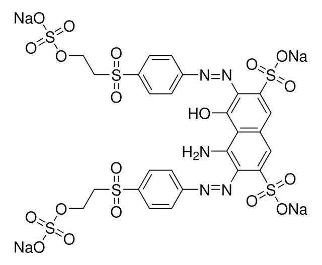 Reactive Black 5 structure, CAS 12225-25-1