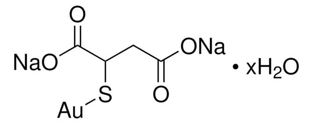 Sodium aurothiomalate structure, CAS 12244-57-4
