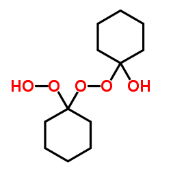 Cyclohexanone peroxide structure, CAS 12262-58-7