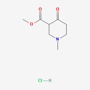 N-Methyl-3-carbomethoxy-4-piperidone hydrochloride structure, CAS 13049-77-9