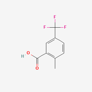 2-Methyl-5-(trifluoromethyl)benzoic acid structure, CAS 13055-63-5