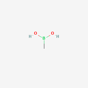 Methylboronic acid structure, CAS 13061-96-6