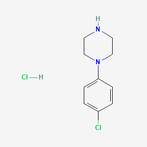1-(4-Chlorophenyl)piperazine hydrochloride structure, CAS 13078-12-1