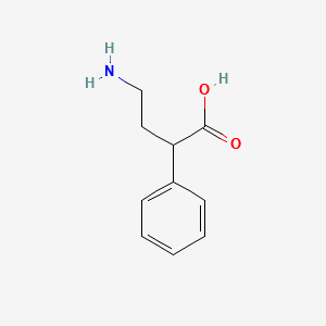 4-Amino-2-phenylbutanoic acid structure, CAS 13080-10-9