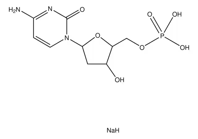 2'-Deoxycytidine-5'-monophosphate disodium salt structure, CAS 13085-50-2