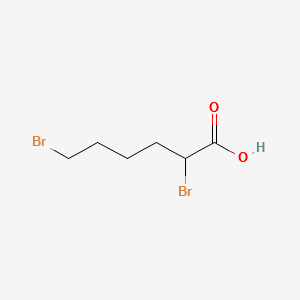 2,6-Dibromohexanoic acid structure, CAS 13137-43-4