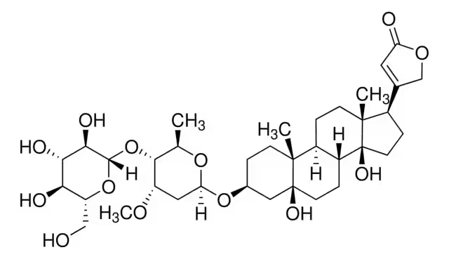 Periplocin structure, CAS 13137-64-9