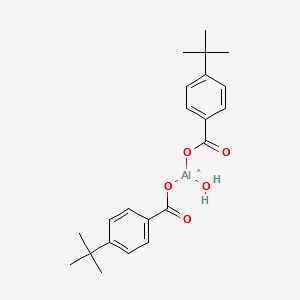 Bis(4-(tert-butyl)benzoato-O)hydroxyaluminium structure, CAS 13170-05-3