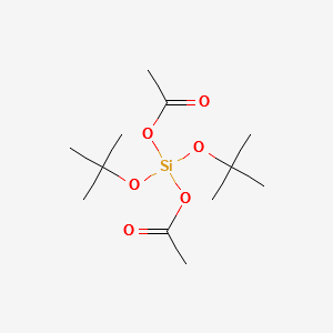 Di-tert-butoxydiacetoxysilane structure, CAS 13170-23-5
