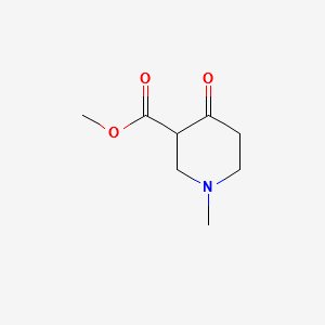 Methyl 1-methyl-4-oxopiperidine-3-carboxylate structure, CAS 13221-89-1