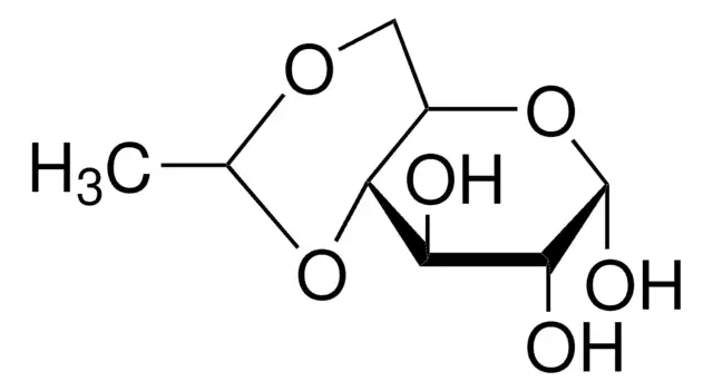4,6-O-Ethylidene-alpha-D-glucose structure, CAS 13224-99-2