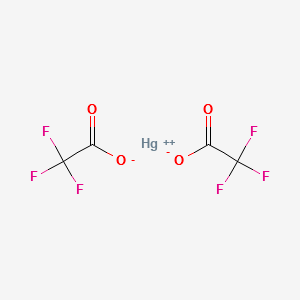 Mercuric trifluoroacetate structure, CAS 13257-51-7