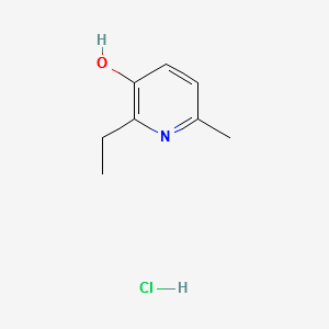 2-Ethyl-3-hydroxy-6-methylpyridine hydrochloride structure, CAS 13258-59-8