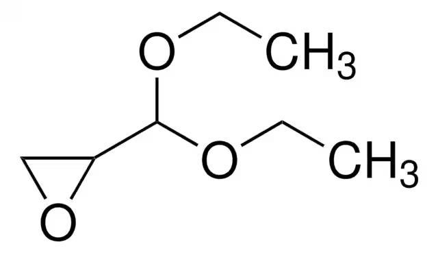 Glycidaldehyde diethylacetal structure, CAS 13269-77-7