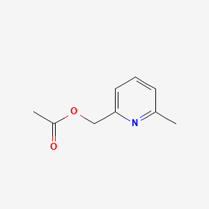 (6-Methylpyridin-2-yl)methyl acetate structure, CAS 13287-64-4