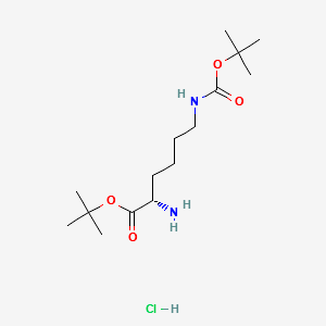 Ne-Boc-L-lysine tert-butyl ester hydrochloride structure, CAS 13288-57-8