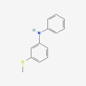 3-(Methylthio)-N-phenylaniline structure, CAS 13313-45-6