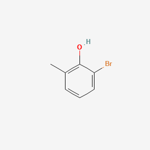 2-Bromo-6-methylphenol structure, CAS 13319-71-6
