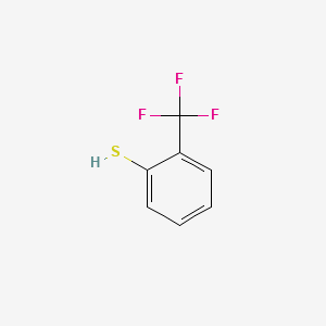 2-(Trifluoromethyl)thiophenol structure, CAS 13333-97-6