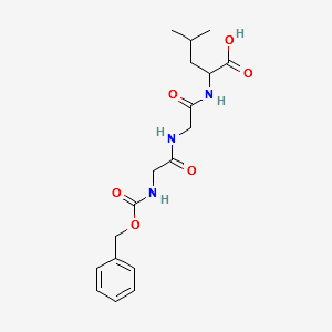 N-Benzyloxycarbonylglycylglycyl-L-leucine structure, CAS 13347-77-8