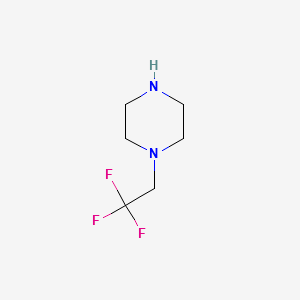 1-(2,2,2-Trifluoroethyl)piperazine structure, CAS 13349-90-1