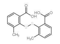 2,2'-Dithiobis(3-methylbenzoic acid) structure, CAS 13363-59-2