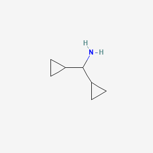 Dicyclopropane methylamine structure, CAS 13375-29-6