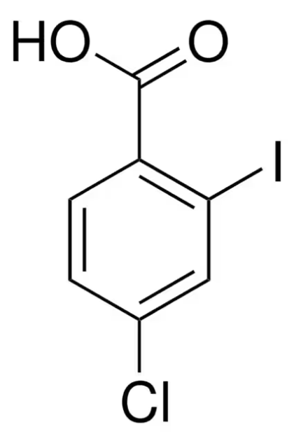 4-Chloro-2-iodobenzoic acid structure, CAS 13421-13-1