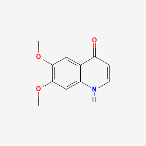 4-Hydroxy-6,7-dimethoxyqunioline structure, CAS 13425-93-9