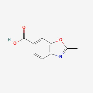 2-Methyl-1,3-benzoxazole-6-carboxylic acid structure, CAS 13452-14-7