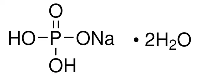 Sodium dihydrogen phosphate dihydrate structure, CAS 13472-35-0