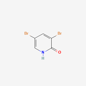 3,5-Dibromo-2-pyridinol structure, CAS 13472-81-6