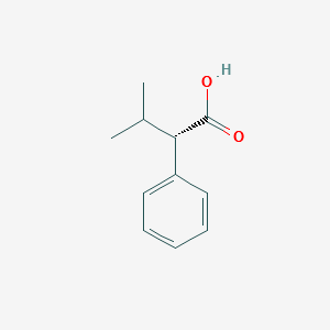 (alphaS)-alpha-(1-Methylethyl)benzeneacetic acid structure, CAS 13490-69-2