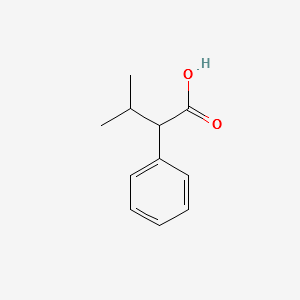 (alphaR)-alpha-(1-Methylethyl)benzeneacetic acid structure, CAS 13491-13-9