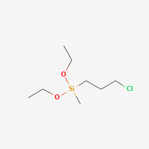 (3-Chloropropyl)diethoxymethylsilane structure, CAS 13501-76-3