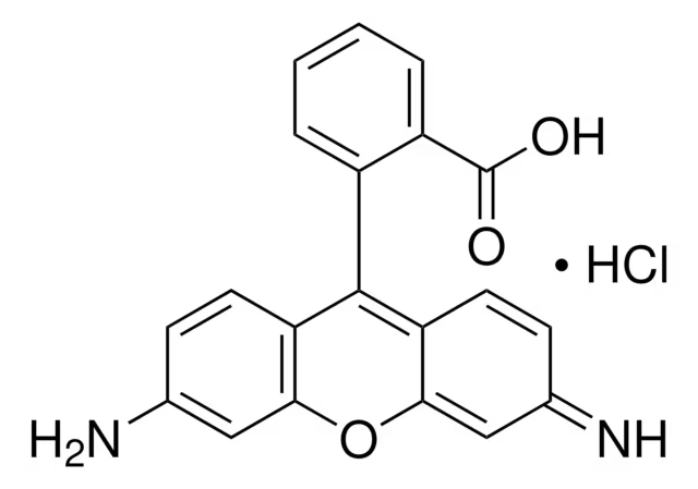 Rhodamine 110 chloride structure, CAS 13558-31-1