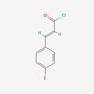4-Fluorocinnamoyl chloride structure, CAS 13565-08-7
