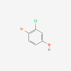 4-Bromo-3-chlorophenol structure, CAS 13631-21-5