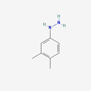 (3,4-Dimethylphenyl)hydrazine structure, CAS 13636-53-8