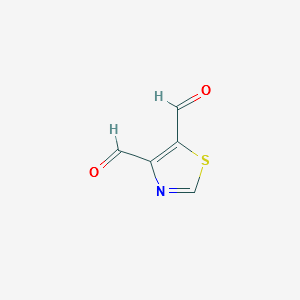 4,5-Thiazoledicarboxaldehyde structure, CAS 13669-78-8