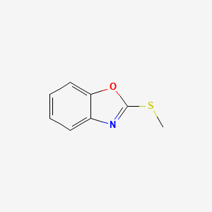 2-Methylthiobenzoxazole structure, CAS 13673-62-6