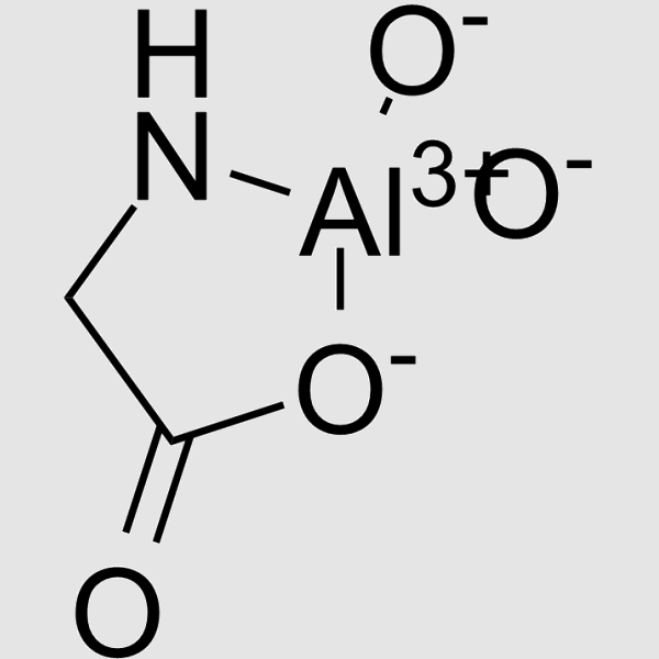 Aluminium glycinate structure, CAS 13682-92-3