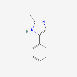 2-Methyl-4-phenyl-1H-imidazole structure, CAS 13739-48-5