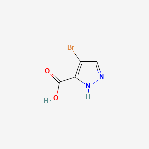 4-Bromo-1H-pyrazole-3-carboxylic acid structure, CAS 13745-17-0