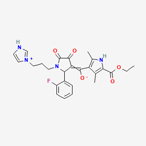 2-(4-Methoxyphenyl)-4,6-bis(trichloromethyl)-1,3,5-triazine structure, CAS 3584-23-4