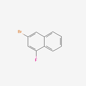 3-Bromo-1-fluoronaphthalene structure, CAS 13772-59-3