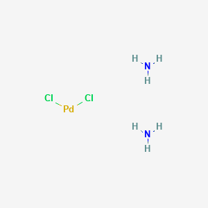 Diamminedichloropalladium structure, CAS 13782-33-7