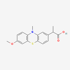 Protizinic acid structure, CAS 13799-03-6