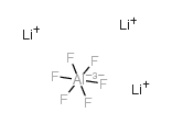 Trilithium hexafluoroaluminate structure, CAS 13821-20-0